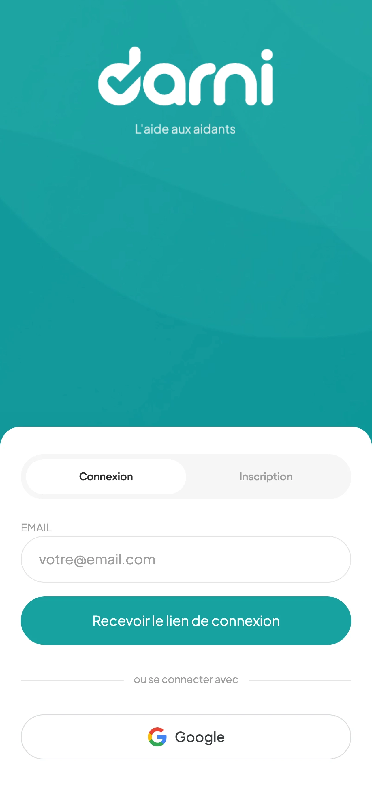 Capture d'écran de l'application Darni