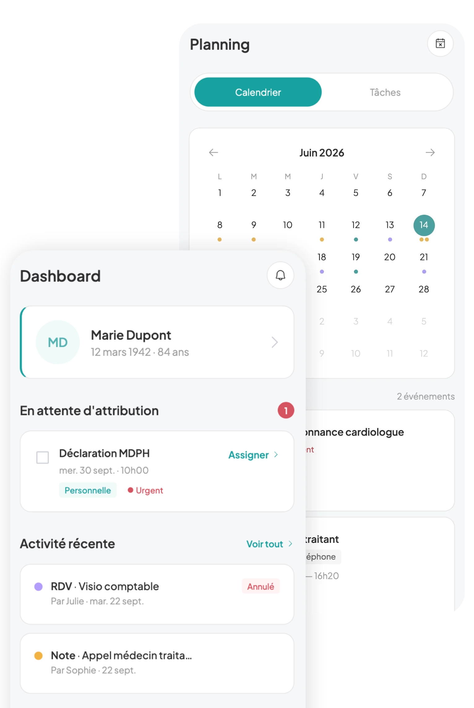 Capture d'écran de l'application Darni