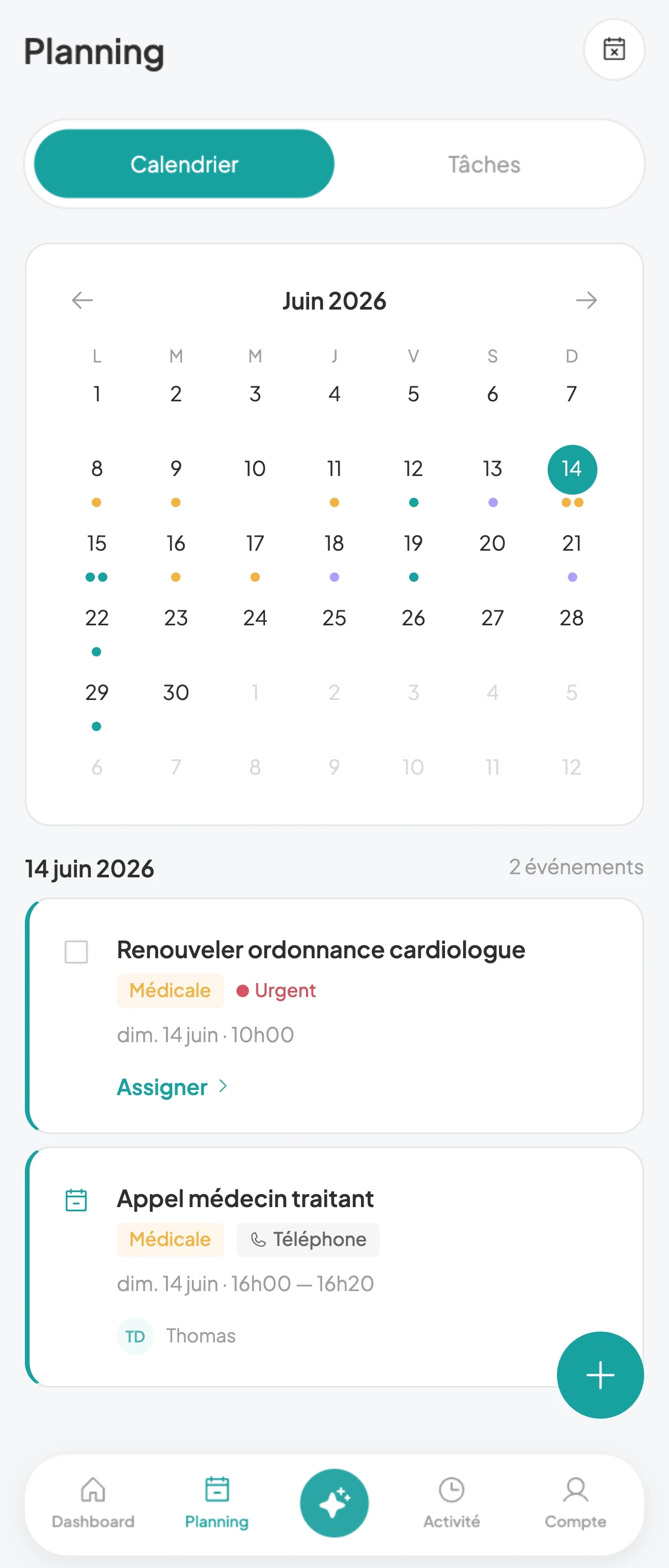 Capture d'écran de l'application Darni